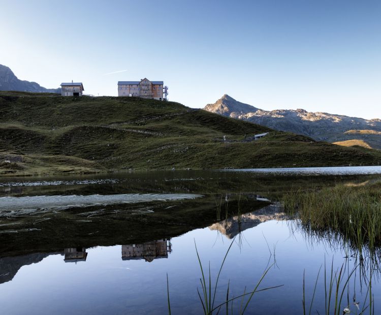 New Heilbronner Hut and Scheidsee