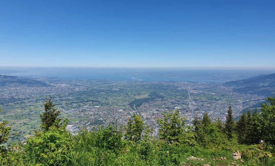 Bodensee-Vorarlberg Tourismus Aussicht von der Staufenspitze