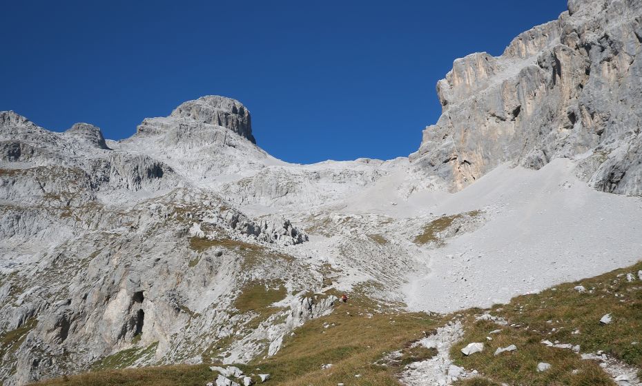 Ascent to the Sulzfluh through the Gemschtobel