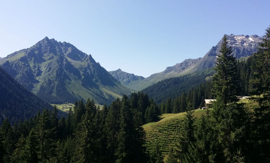 Ausblick taleinwärts Ausblick taleinwärts