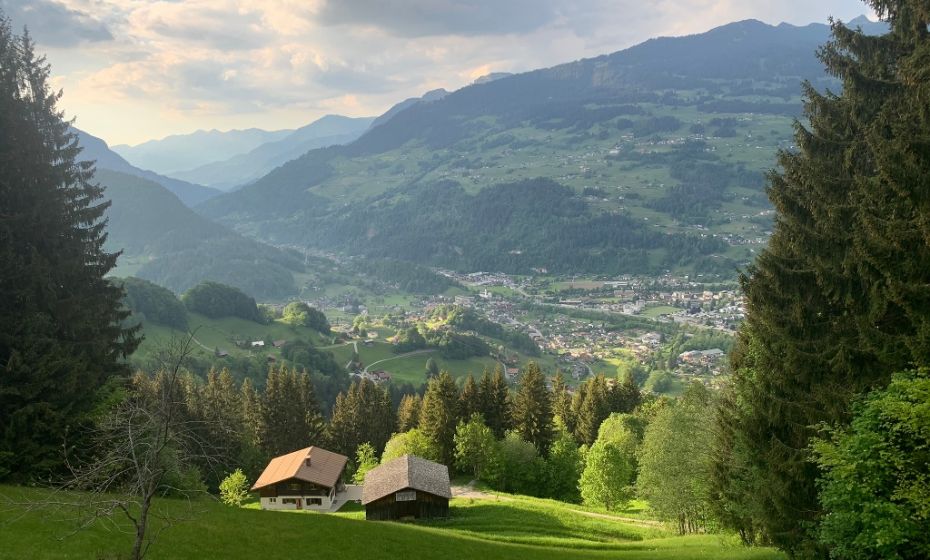 Andreas Haller Bitschweil - Blick nach Schruns-Tschagguns
