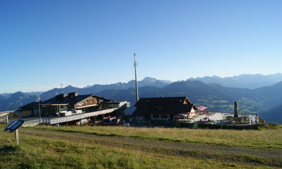 Bergstation Golmerbahn, Grüneck Bergstation Golmerbahn, Grüneck