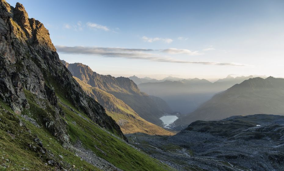 Saarbrücker Hütte Blick auf den Kopssee Saarbrücker Hütte Blick auf den Kopssee