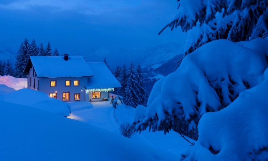 Berggasthof Grabs im Winter Berggasthof Grabs im Winter