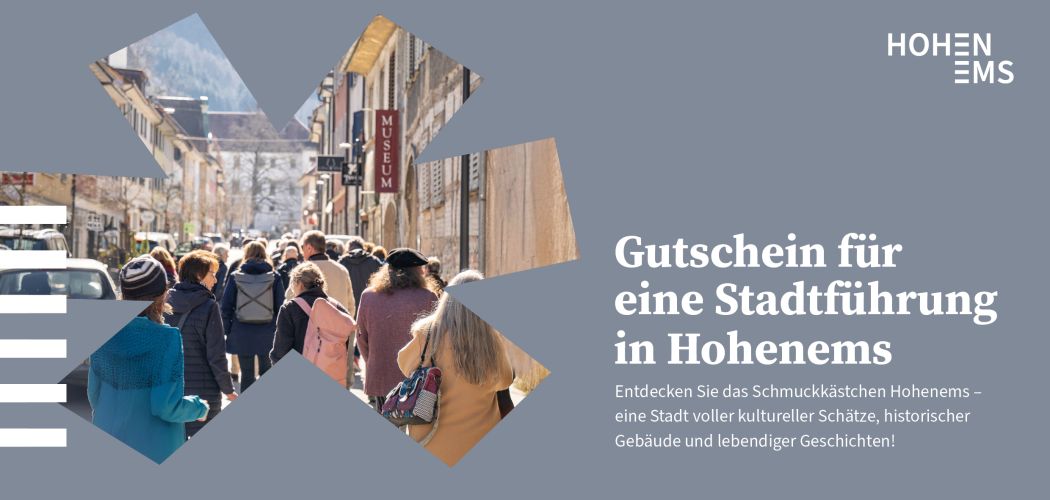 Gutschein für Stadtführung in Hohenems Gutschein für Stadtführung in Hohenems